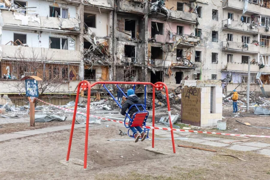 Росія знищила будинок в україні