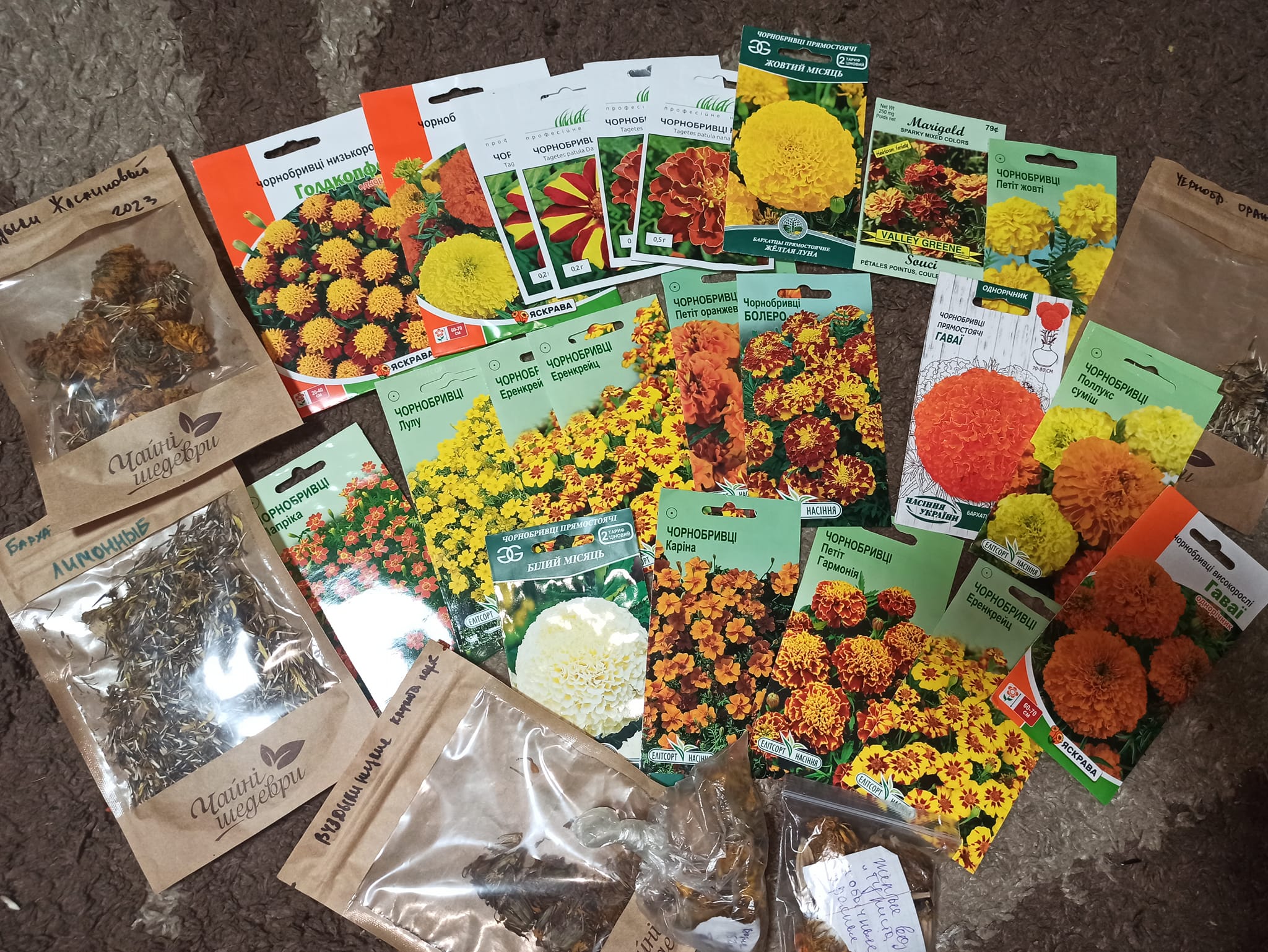 Насіння чорнобривців