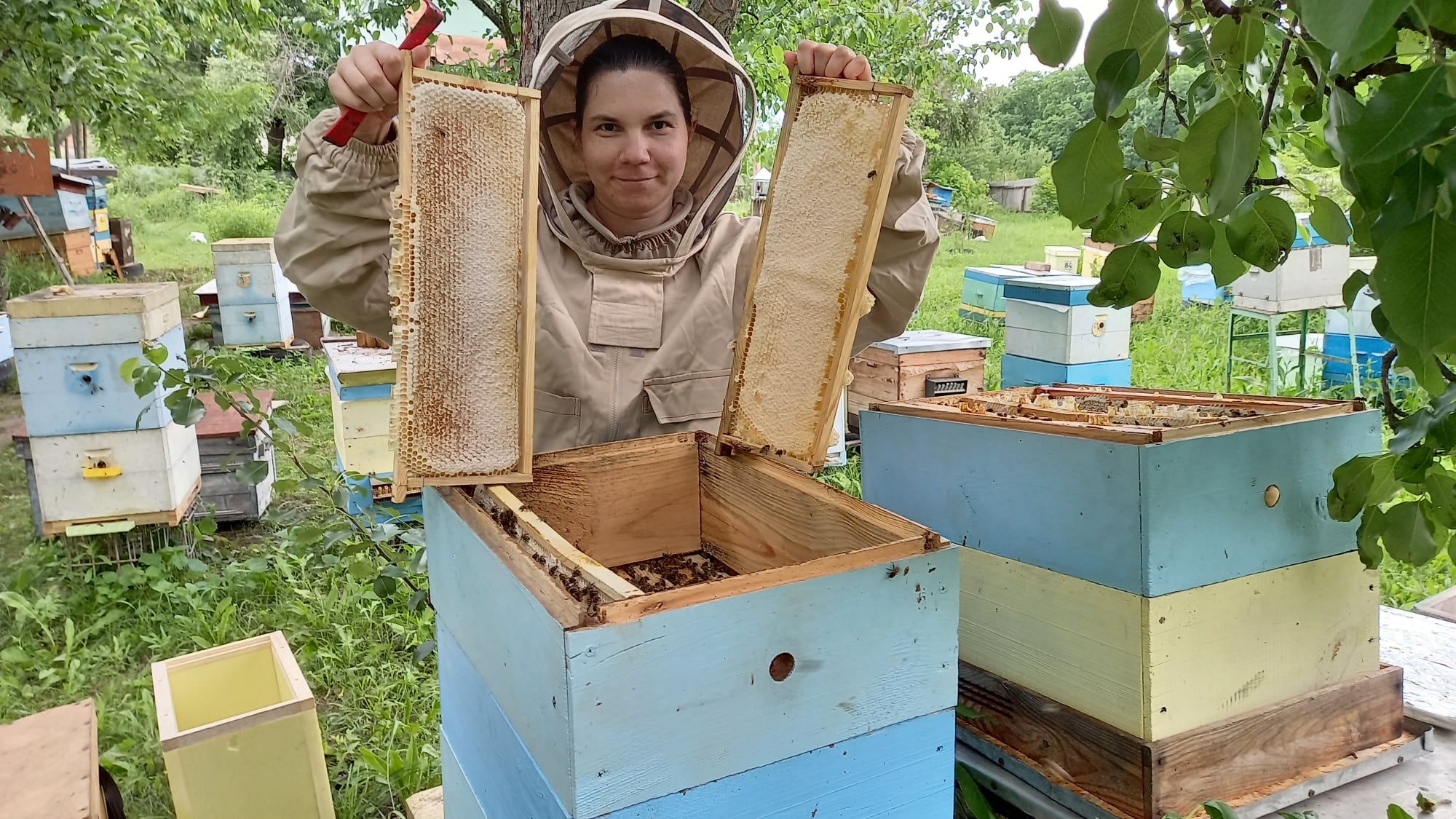 На Полтавщині бджолярка виготовляє крафтову продукцію