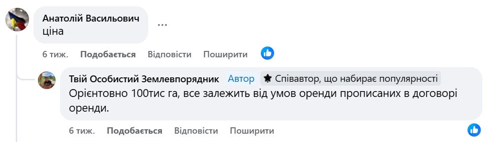 Ціна на землю