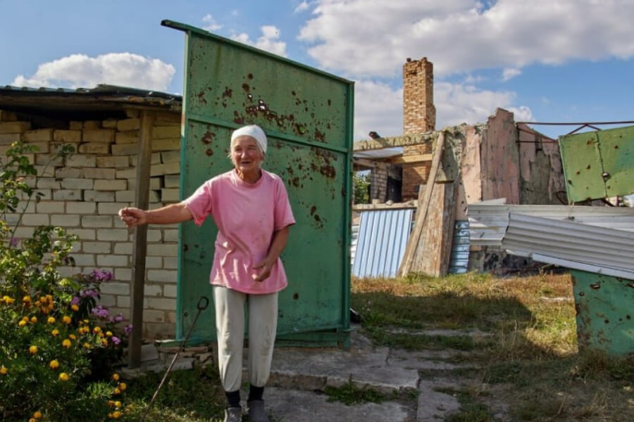 Віра Чернуха, єдина жителька села Дементіївка