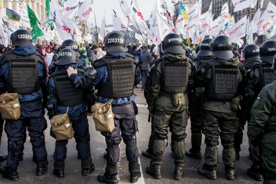 В Києві між учасниками SaveFOP сталася сутичка