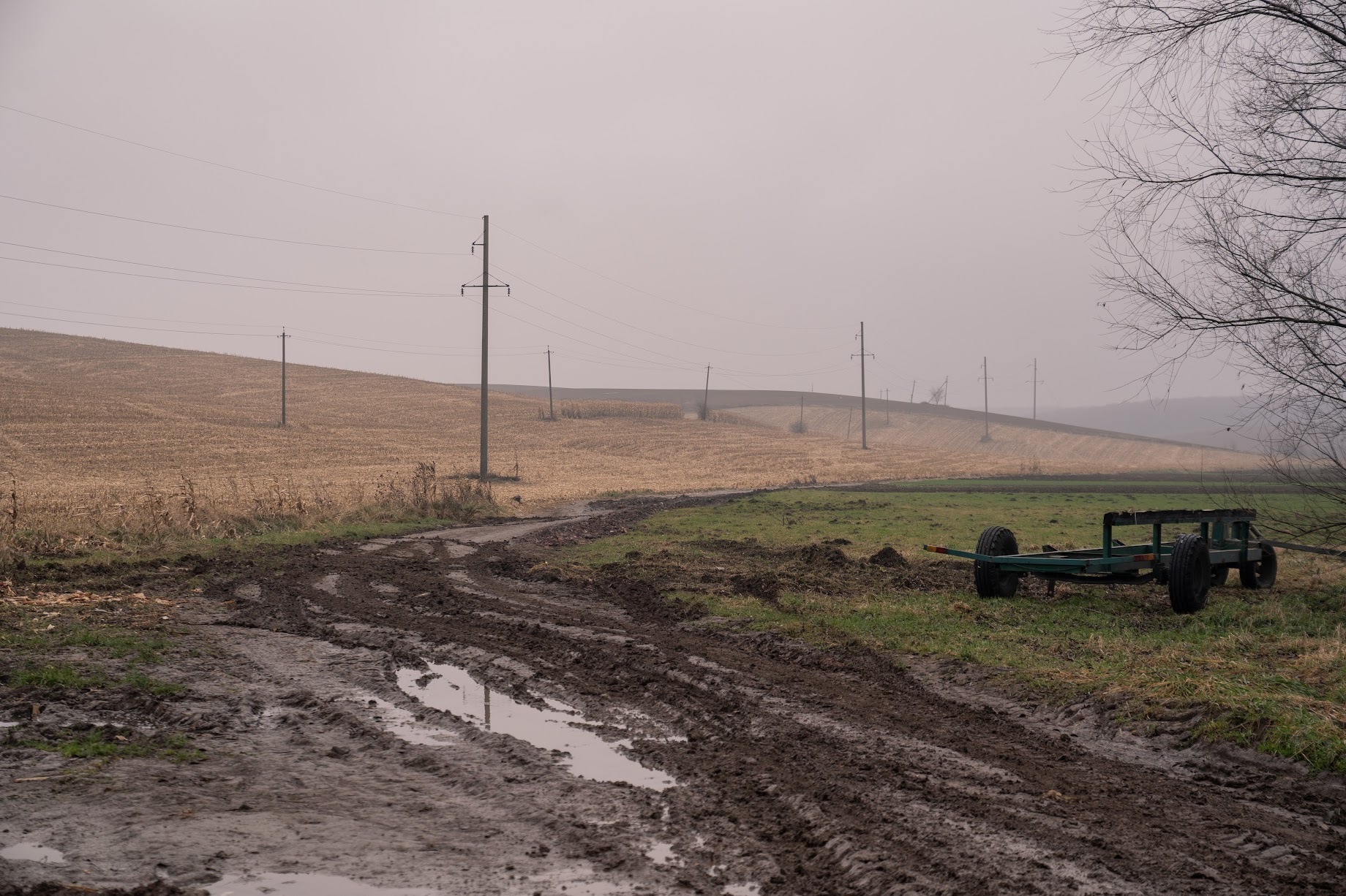 Калюжа на дорозі