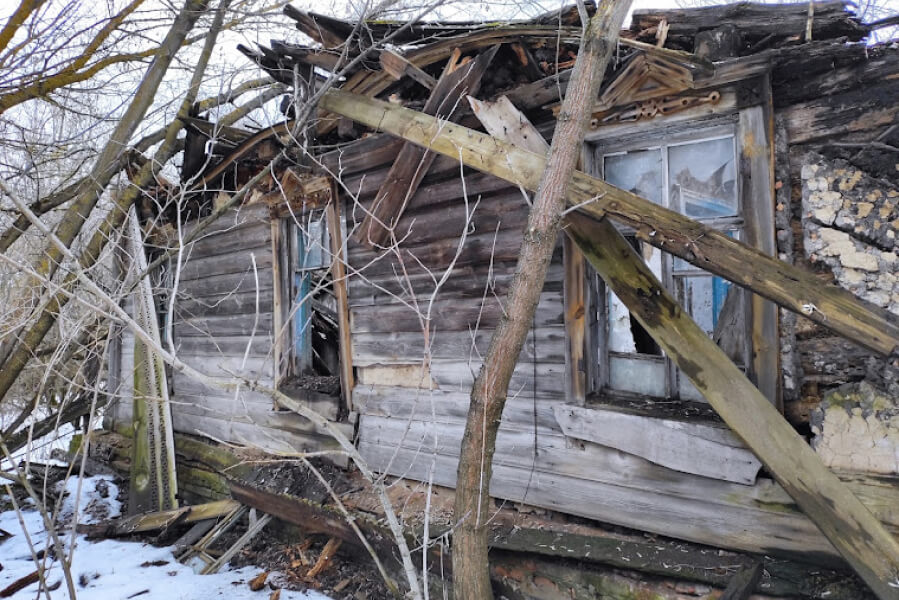 На Чернігівщині покинуте село майже зникло з мапи України