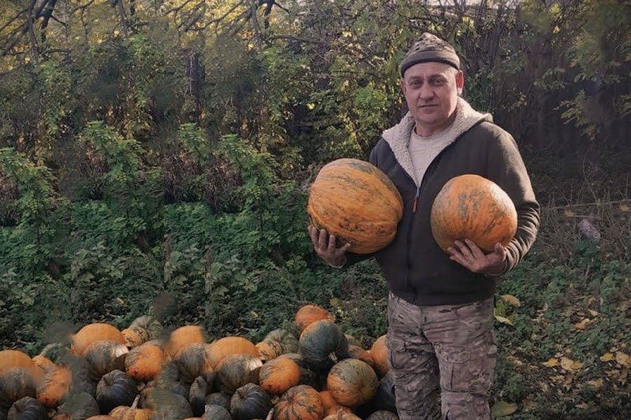 Олексій Шиатков, ветеран та засновник гарбузового господарства