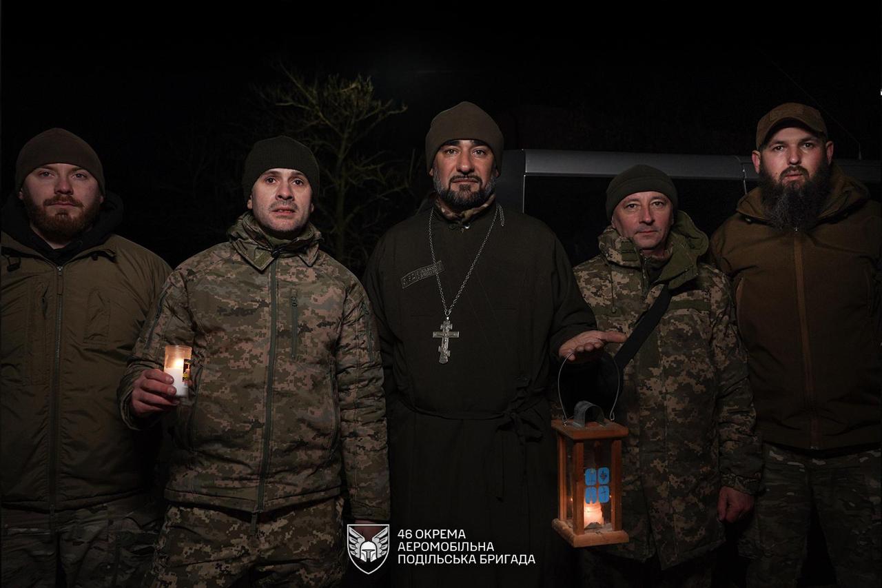 Українські військові на Різдво