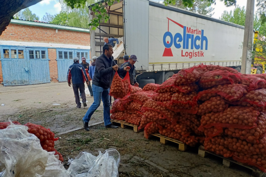 Громада на Харківщині безкоштовно отримала 40 тонн насіннєвої картоплі